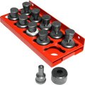 Edwards Mfg Co. Edwards Round Punch & Die Set with Punch & Die Tray, 10 Piece PD1500